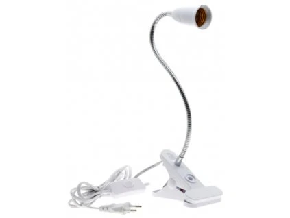 56780 4343 bila lampicka s klipem e27