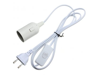 56789 40445 2 kabel s objimkou e27 a vypinacem 1 8m