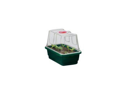56883 2 garland sklenik mini high dome propagator green s drenazi tvrdy plast nevyhrivany 17x10x12 cm
