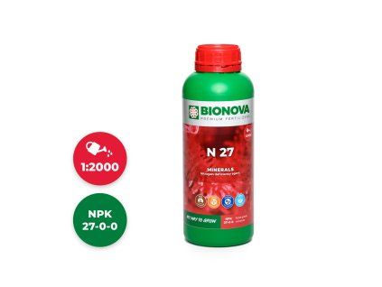 BioNova N 27 (nitrogén) (Objem hnojiva 5 l)