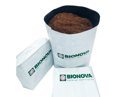BioNova Open Top Coco Bag - lisovaný kokos včetně květináče (Objem substrátu 12 l)