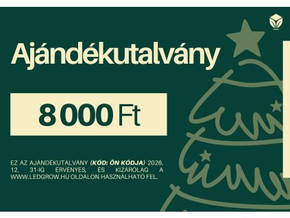 1 ajandekutalvany 8000 ft