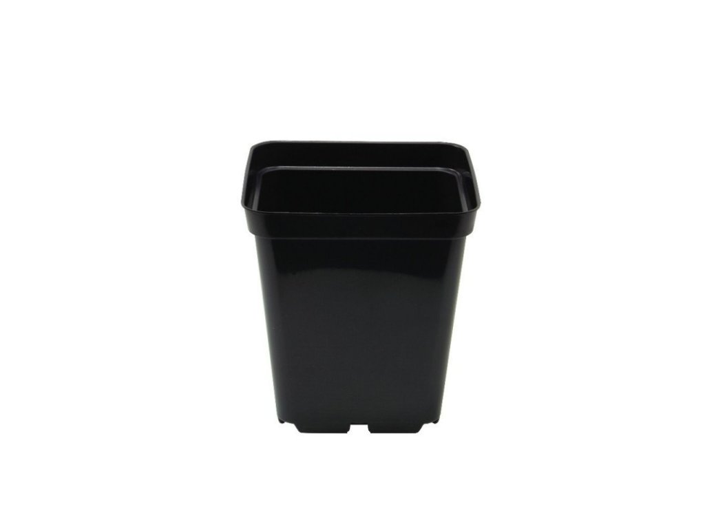 Plastic flowerpot 10x10x11 - 1l. Advantageous package of 100 pcs