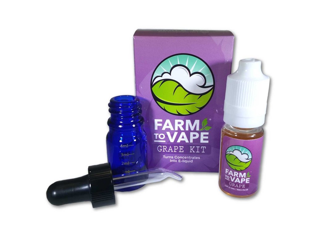 Farm To Vape set for dissolving resin 10ml Grape