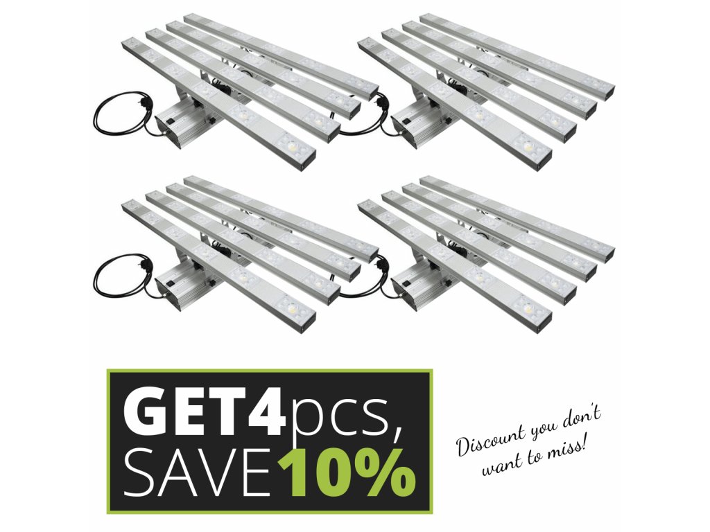 Gc 4pcs 4 Greenception Bar Set Led 286w dQhrts