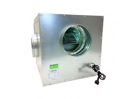 Airfan SOFT-Box Metal 2500 m3/h - maximum soundproof fan including flanges and hooks for mounting