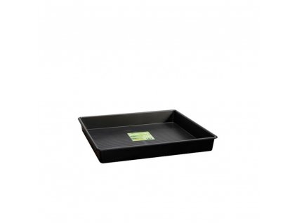 Garland plastic tray Square Tray Black 120x120x12 cm