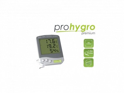 Digital Thermo Hygro meter PREMIUM with probe