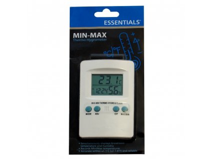 Essentials Digital Thermometer / Hygrometer with Max / Min Memory