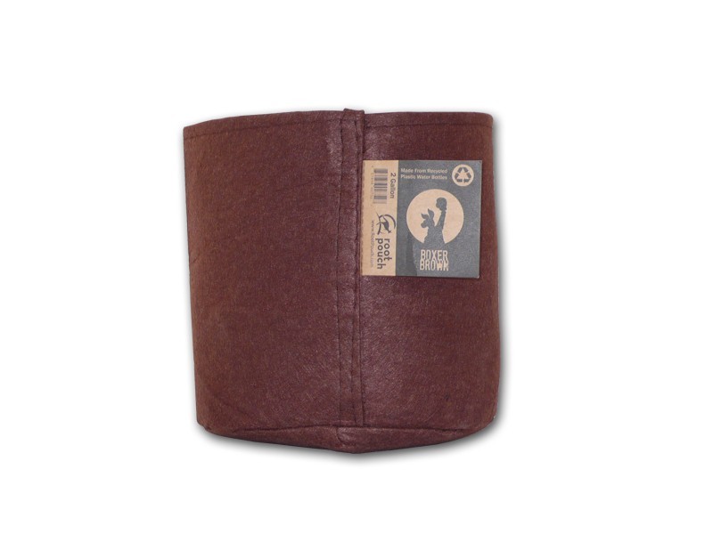 Root pouch Textile flowerpot Boxer brown 8l, non-degrading, 21x21cm