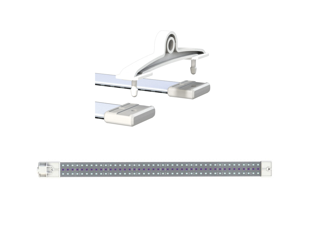 2xCosmorrow Led 20w 24V L50Cm ULTRAVIOLET + Cosmorrow fixture 2x20W