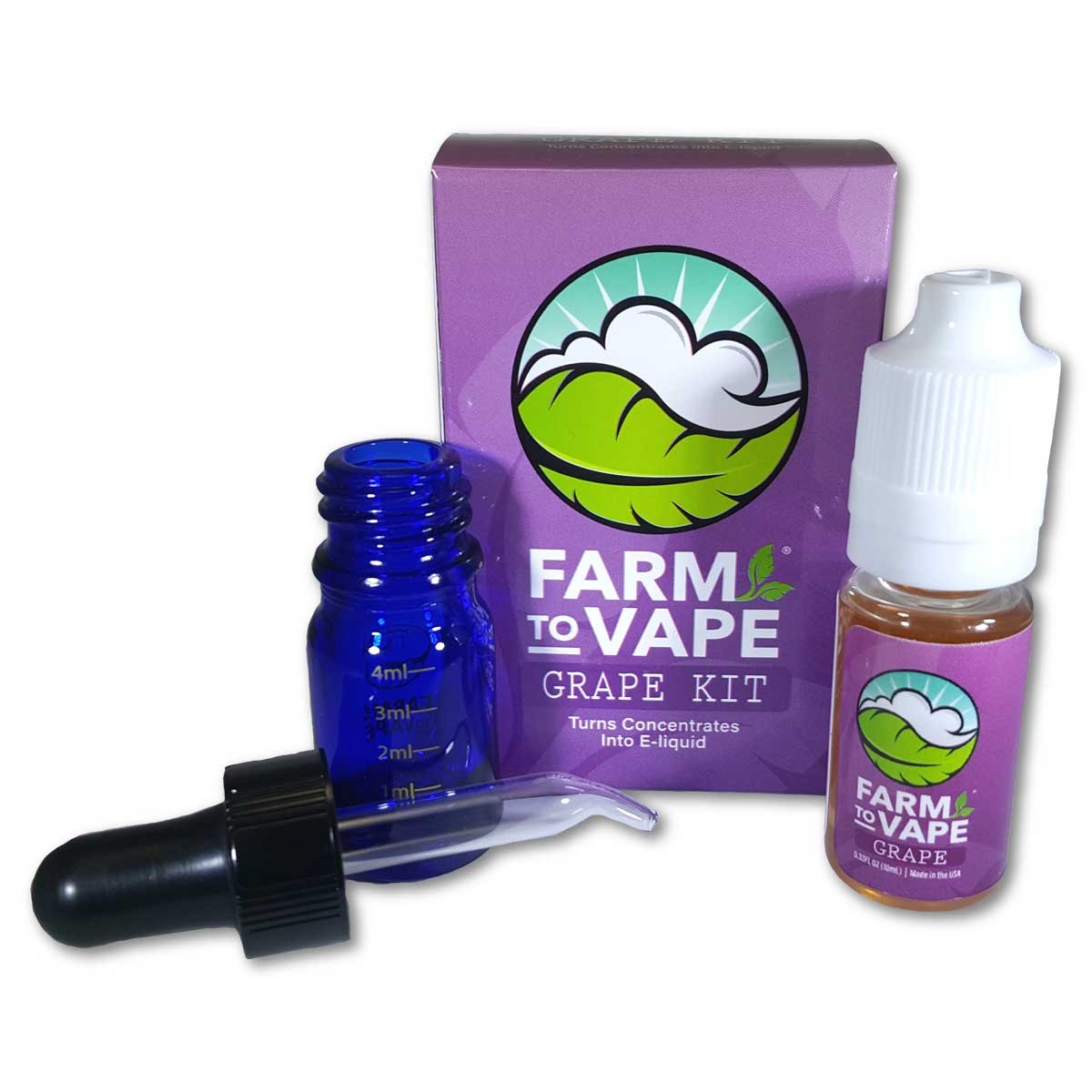 Farm To Vape set for dissolving resin 10ml Grape