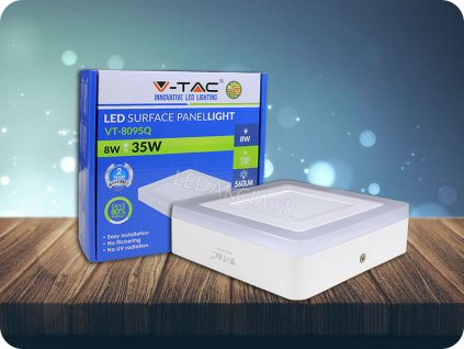 Led panel 8W, oldalsó lámpával, 800Lm