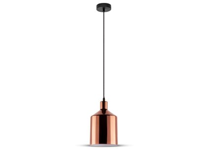 LED-es függőlámpa, E27, rózsaarany, 170mm átmérővel