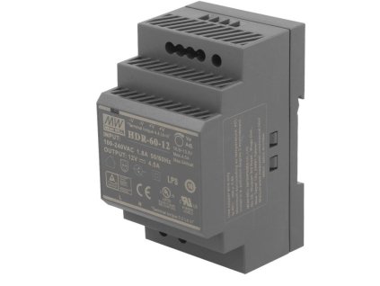 Mean Well tápegység Din Bar 60W [HDR-60-12]