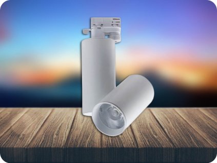 Sínre szerelt ledes zseblámpa Cob 30W (2700Lm), fehér