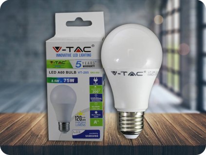 E27 LED IZZÓ 8.5W, A60 - SAMSUNG CHIP - 5 ÉV GARANCIA!