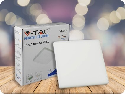 12W-os LED panel testreszabható szerelvénnyel, négyzet alakú, 750lm Samsung chippel