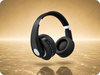 BlueTooth headset vezeték nélküli 500mAh, fekete