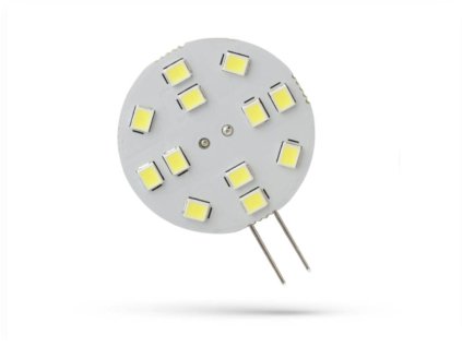 Spectrum LED izzó G4, 2W, 12LED, 12V, 30mm [WOJ+13782]