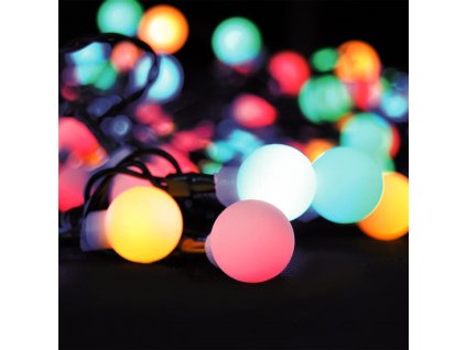 Solight LED 2in1 kültéri karácsonyi lánc, távirányító, 100xLED, RGB+W, 10m+5m, 8 funkció, IP44 [1V08-RGB]