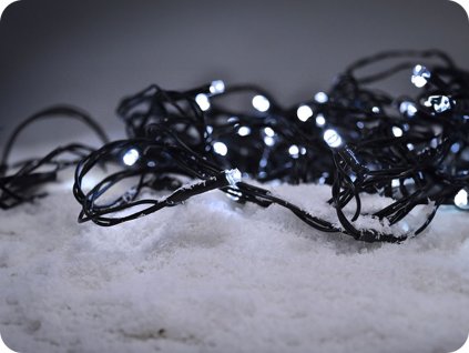 Solight LED karácsonyi lánc, 3m, 20xLED, 3xAA, fehér fény, zöld kábel [1V50-W]