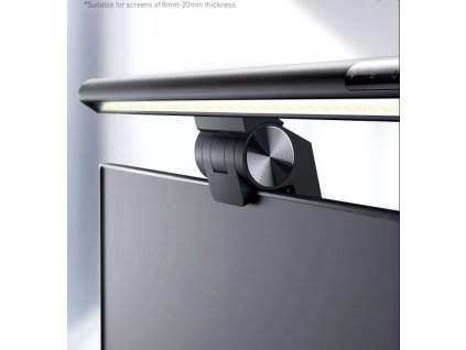 Baseus 5W monitoros zseblámpa, érintőképernyős, dimmelhető, USB tápegység, 2900-5000K, fekete színű [DGIWK-B01]