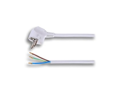 Solight flexo zsinór, 3x1.5mm2, fehér, 5m [PF22]