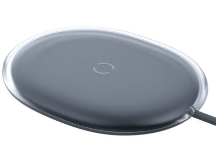 Baseus Jelly vezeték nélküli töltő 15W + USB-C kábel, Fekete [023062]