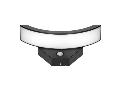 Kerti lámpatest Spinel PIR-érzékelővel, 10W, 750LM, 4000K, IP54, fekete, fekete [AD-OP-6119BLPMR4]