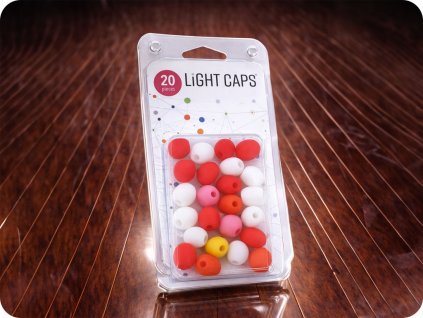 LIGHT CAPS® keverék fehér+narancs+piros, 20 db egy csomagban