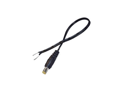 Kábel csatlakozóval, 2,1x5,5 - 20 cm, dugasz