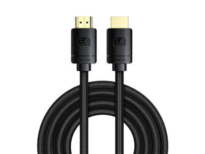 eng pl Baseus HDMI 2 1 Cable 8K 60 Hz 48 Gbps 4K 120 Hz 2K 144 Hz 3D eARC QMS Dynamic HDR VRR ALLM 3 m black CAKGQ L01 68398 1
