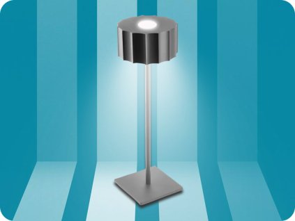 LED ASZTALI LÁMPA AZELIA 2,5W, 200LM, 4000MAH, 5V, DIMMELHETŐ, 4000K, IP54, FEKETE [LD-AZELIA-10-DEC]