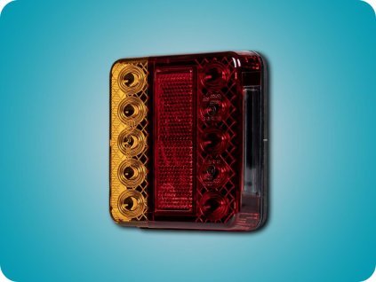 KAMAR LED HÁTSÓ LÁMPA 4 FUNKCIÓS, 3,3W, 12V, R10, R148, R150, IP67, CSAVAROS RÖGZÍTÉS [L1963]