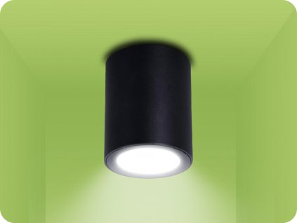 Spectrum LED felületre szerelhető CHLOE lámpatest LED GU10-hez, IP44, fekete [SLIP005065]