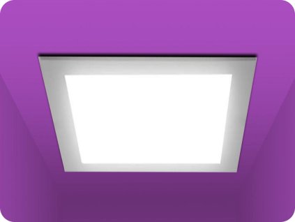 LED BEÉPÍTETT PANEL 6W, 450LM, CCT 3000K/4000K/6000K, NÉGYZET [WD147]