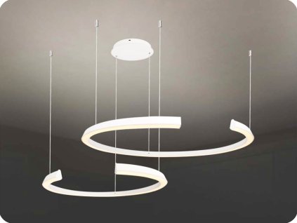 DESIGNER LED FÜGGŐLÁMPA 48W, 5150LM, TRIAC DIMMÁLHATÓ, FEHÉR, IP20, 4000K