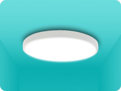 LED LÁMPA MIKROHULLÁMÚ ÉS FÉNYÉRZÉKELŐVEL 18W 1830LM IP44 KEREK FEHÉR KERET