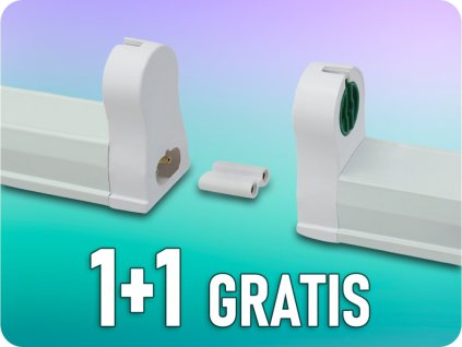 T8 1500mm-es csőtartó, csatlakoztatható, 1+1 gratis! [WOJ+14307]
