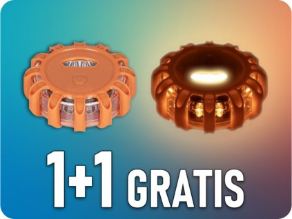 KAMAR LED FIGYELMEZTETŐ LÁMPA 2W, MÁGNESES, HOROGOS, 1+1 gratis! [LF0003]