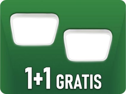 LED LÁMPA 18W, 1830LM, NÉGYZET ALAKÚ, FEHÉR KERET, SAMSUNG CHIP, 1+1 gratis!
