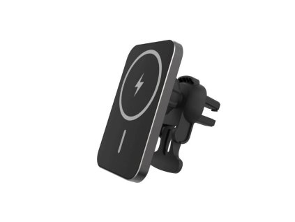 Autós mobiltelefon tartó szellőzőrácshoz, Magsafe kompatibilis, 15W-os töltéssel [GSM180741]