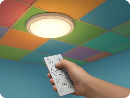 LED mennyezeti lámpa távirányítóval 30W/60W/30W, 6000lm, 3 az 1-ben, CCT