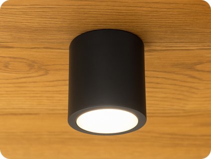 LED felületre szerelhető lámpatest CHLOE 7W, 560lm, CCT, kerek, fekete [SLI043033CCT_PW]