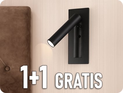 LED éjjeli lámpa 2W, 76lm, CREE CHIP, fekete, 1+1 gratis!