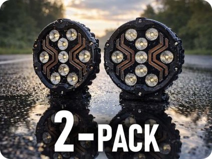 LED MUNKALÁMPA + POZÍCIÓS X-SPIDER 18W, 1700LM, IP67/2-PACK! [L0196]
