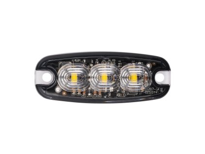 LED-es figyelmeztető lámpa 3xLED, vékony, 12/24V [LW0036-2]
