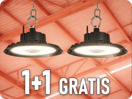 LED Highbay 100W, 15500lm, IP65, 1+1 gratis!