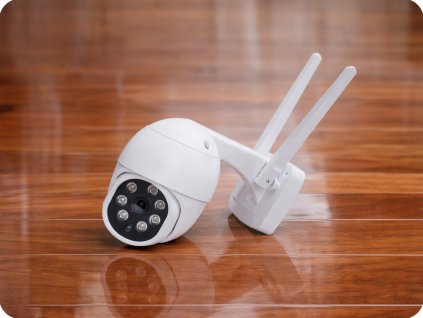 Kültéri forgó IP kamera 5V/1A Smart Life alkalmazással, IP65 [1D76S]